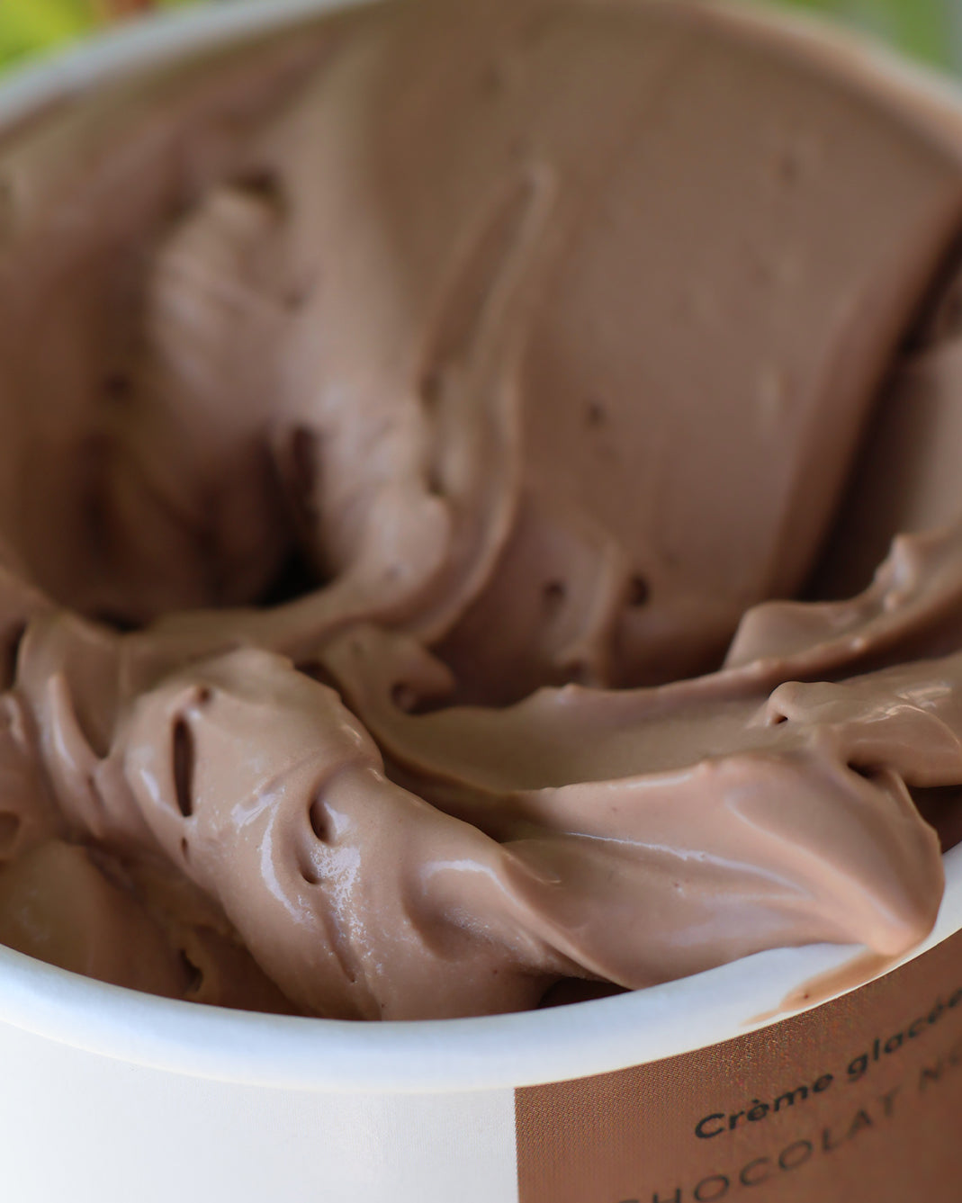 Crème glacée chocolat noir