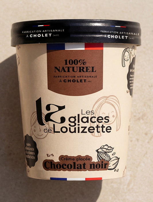 Crème glacée chocolat noir