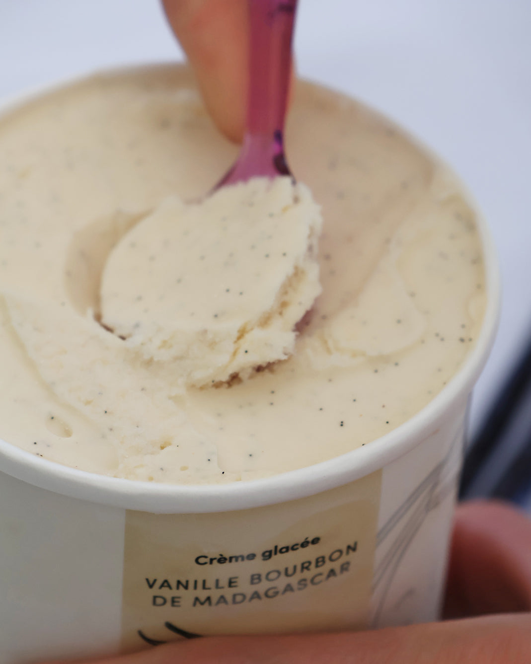 Crème glacée vanille bourbon de Madagascar