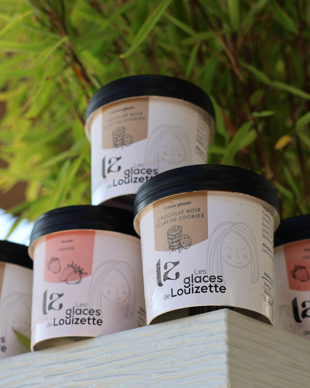 Crème glacée vanille et éclat d'amandes caramélisée
