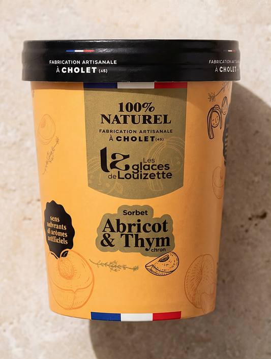 Sorbet abricot, thym citron