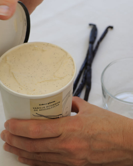 Crème glacée vanille bourbon de Madagascar